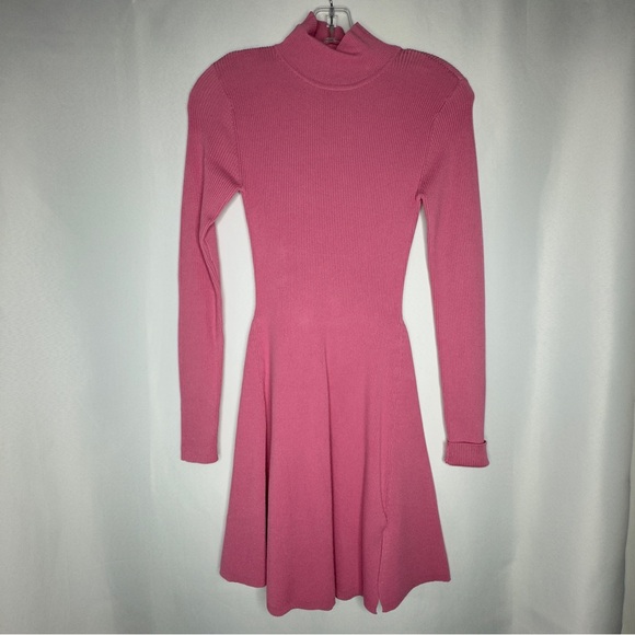 Zara Dresses & Skirts - Zara pink long sleeve sweater dress